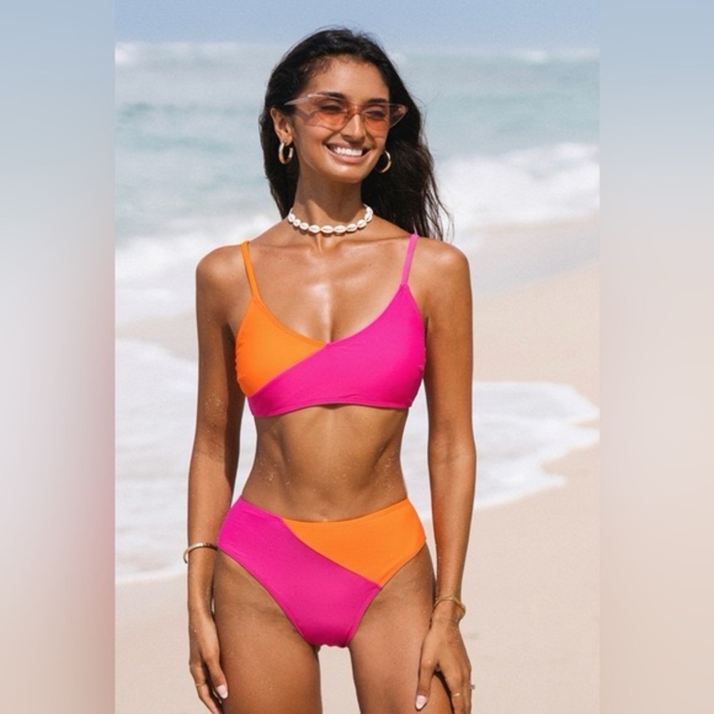 Cupshe color-block bikini